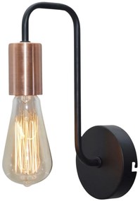 Candellux HERPE Nástenné svietidlo 1X60W E27 Black 21-66855