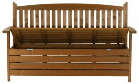 Tempo Kondela Záhradná lavica Amula s úložným priestorom, hnedá - 150 cm
