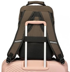 Konofactory Hnedý odolný batoh do lietadla "Transporter" - M (35l)