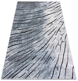 Moderný koberec COZY 8874 Timber, drevo - Štrukturálny, dve vrstvy rúna sivá / modrá Veľkosť: 160x220 cm