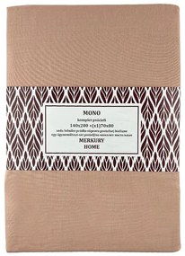 Obliečky Mono bavlna svetloružová 140x200 + (1) 70x80 Merkury Home