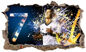 Dekoračná 3D nálepka na stenu Cristiano Ronaldo 47 x 77 cm