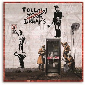 Gario Obraz na plátne Banksy mural - zbierka graffiti diel Rozmery: 50 x 50 cm