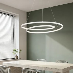 Brilagi-LED Stmievateľný luster na lanku TWISTER LED/105W/230V pr. 100 cm biela+DO