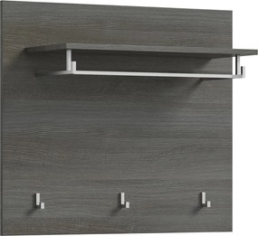 Predsieňová zostava Salsa (4-dielna), sivý dub/biela lesk