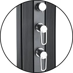 Formidra Solárna sprcha DADA CURVE 40L Antracit