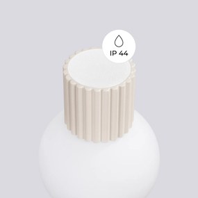 Nástenné svietidlo Halo, 1x biele sklenené tienidlo, be