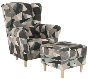 Kreslo s taburetom ASTRID Tempo Kondela