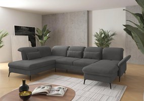 XXXLutz SEDACIA SÚPRAVA, textil, sivá Sit & More - Sedačky - 00014401182C