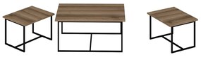 Odkladací stolík Levada Walnut, 3 ks