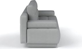 Rozkladacia pohovka Oslo, svetlo šedá látka