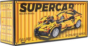 Stavebnica auta SUPERCAR No.J2012 žltá - 422 dielikov
