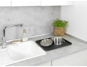 WENKO 54798100 - Odkvapkávač na riad AMY 42,5x31,5 cm čierny