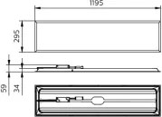 Philips - podhľadový LED panel PROJECTLINE LED/36W/230V 4000K 119x29,5 cm