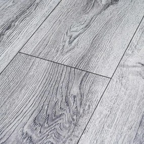 W-STEP laminátová podlaha, vzor biely dub, 1220x200x8 mm, AC4