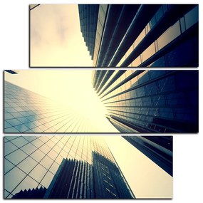 Obraz na plátne - Perspektíva mrakodrapu - štvorec 3252D (105x105 cm)