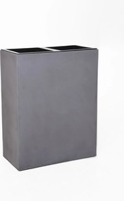 Kvetináč ELEMENTO, sklolaminát, šírka 59 cm, sivá