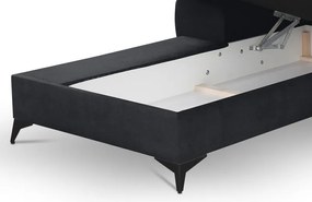 Rohová sedacia súprava Scala, antracitová šedá látka, ľavý roh