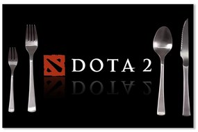 Sablio Prestieranie DOTA 2 Čierna: 40x30cm