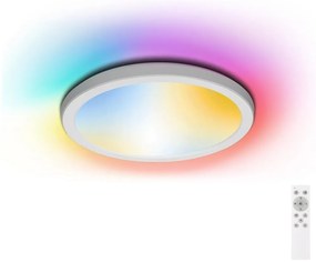 Aigostar B.V. Aigostar-LED RGBW Stmievateľné kúpeľňové svietidlo LED/18W/230V pr. 30 cm IP44+DO AI0545