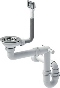 Quadron ANTHONY, oceľový drez 740x440x205 mm, brúsená oceľ, ZLE-90056