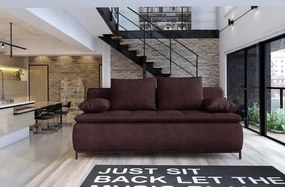 Rozkladacia pohovka Sweet, tmavofialová látka