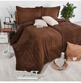 Obliečky z mikroplyšu Banu hnedé EMI, Štandardný set jednolôžko obsahuje 1x 140x200 + 1x 70x90