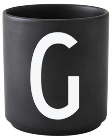 Design Letters Hrnček s písmenom G, black