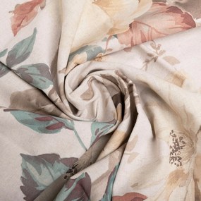 Obliečky zo zmesi bavlny a ľanu Rose, 220 x 200 cm, 2 ks 70 x 80 cm