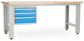 Dielenský stôl Solid OAK-30, 210 cm, závesný box, dub