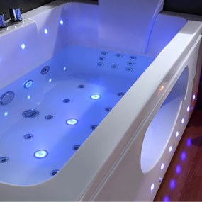 BPS-koupelny Hydromasážna vaňa HYD-IR933C-WH 170x84 BIELA s ohrevom vody