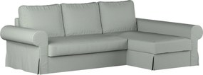 Poťah na sedačku Backabro (rozkladacia) s ležadlom farba produktu modrá látka zapletaná
