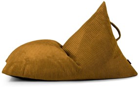 Menčestrový detský sedací vak v horčicovej farbe Razzy – SLOWDOWN