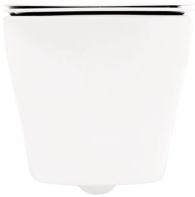 Rea Carlo Mini Rimless, závesná záchodová misa 49x36,5 cm so sedátkom s pomalým zatváraním, biela, REA-C1259