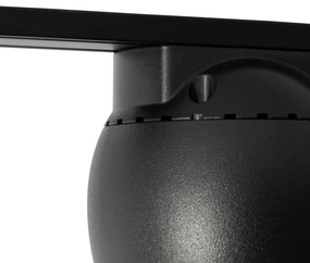 Moderné čierne bodové svetlo pre 1-fázový koľajnicový systém 6W 3000K - Magnetic Zagaye