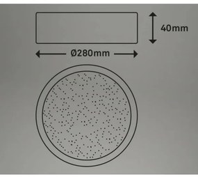 Briloner 3701-015 - LED Stmievateľné stropné svietidlo RUNA LED/18W/230V + DO