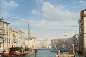 Obraz - Richard Parkes Bonington, The Grand Canal, reprodukcia (90x60 cm)