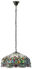 Endon 66148 - Luster na reťazi Tiffany DRAGONFLY 3xE27/60W/230V pr. 50 cm