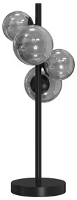 ONLI - Stolná lampa PALOMA 4xG9/10W/230V 48 cm čierna/dymová