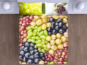 Gipetex Natural Dream 3D talianská obliečka 100% bavlna Grapes - 140x200 / 70x90 cm