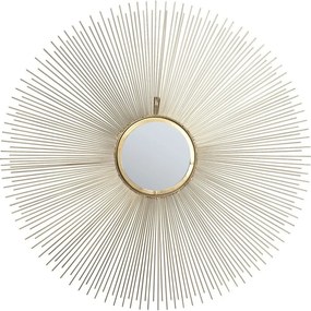 Nástenné zrkadlo Kare Design Sunbeam, ø 90 cm