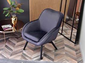 Relaxačné kreslo Merch (grafitová + čierna). Akcia -21%. Vlastná spoľahlivá doprava až k Vám domov. 1136132