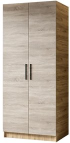 Skriňa Gold 2d Dub Craft Zlatý/Dub Sonoma