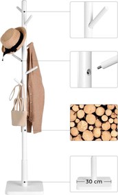 Biely stojanový vešiak ARBO