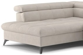 Rozkladacia rohová sedacia súprava L MARANO ľavá béžová