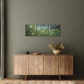 Obraz - Čarovná noc (s hodinami) (90x30 cm)