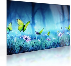 Sklenený obraz - Mystická lesná čistina (70x50 cm)