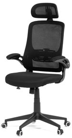 Autronic BONTEC Kancelárska stolička, hojdací mechanizmus, čierna sieťovina, KA-Q842 BK Farba: Čierna