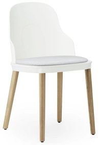 Stolička Allez Chair Canvas – biela/dub