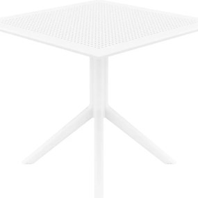 Stôl Sky 80 - v74 x 80 x 80 cm - Biela